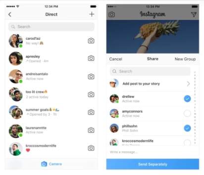 Tanda di DM Instagram