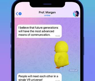 sticker telegram bergerak