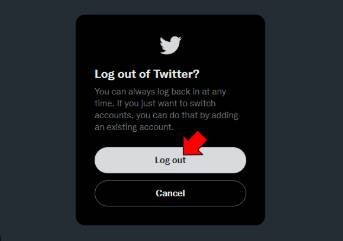 cara log out twitter di pc